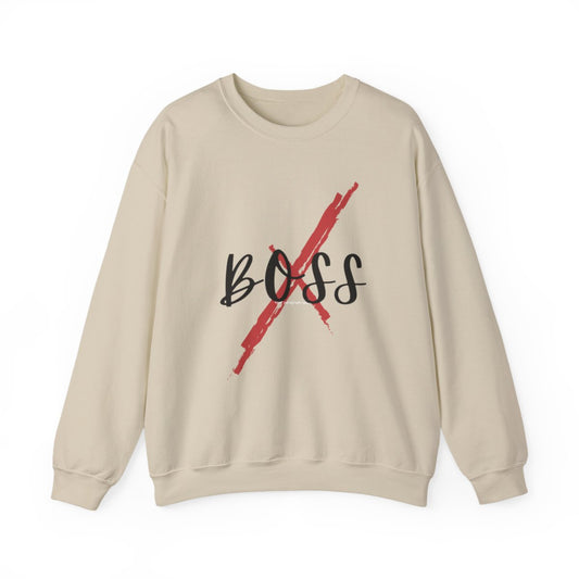 Boss Buster Unisex Crewneck Sweatshirt, Casual Chic Pullover, Gift for Entrepreneurs, Motivational Apparel, Cozy Fashion Statement