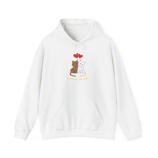 Adorable Cat Lovers Hoodie, Cute Cat Sweatshirt, Gift for Cat Parents, Cozy Animal Lover Apparel, Perfect for Fall & Winter